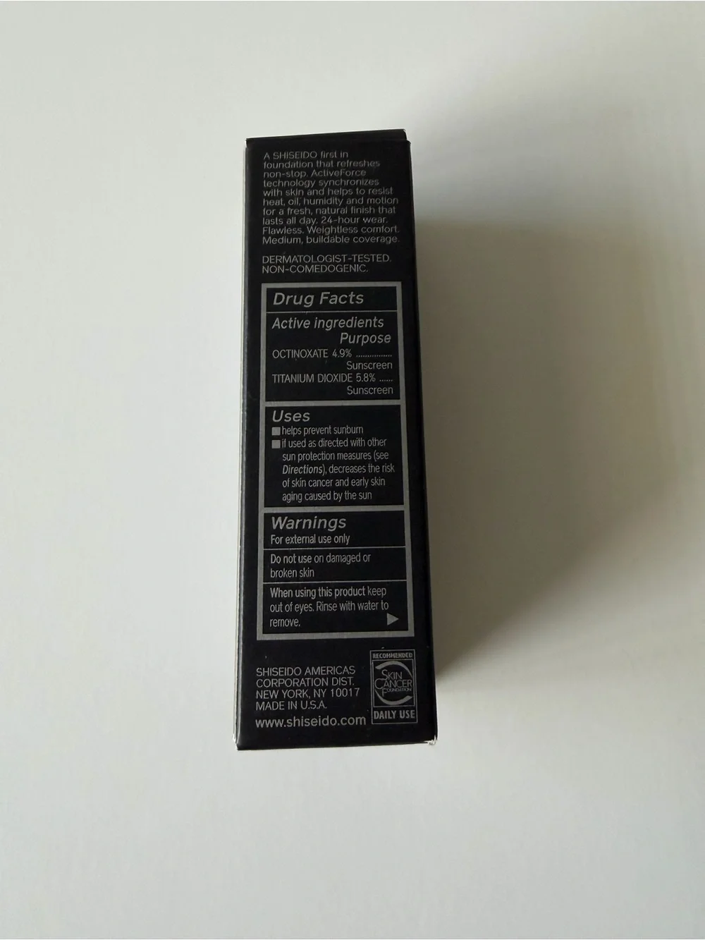 Shiseido oil free
